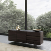 Emilia Wood Sideboard, Smoked Oak